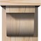 Ekena Millwork Del Monte Smooth Corbel w/Backplate, Douglas Fir, 7 1/2"W x 8"D x 8"H COR08X08X08DEL01SDF - alternate 3
